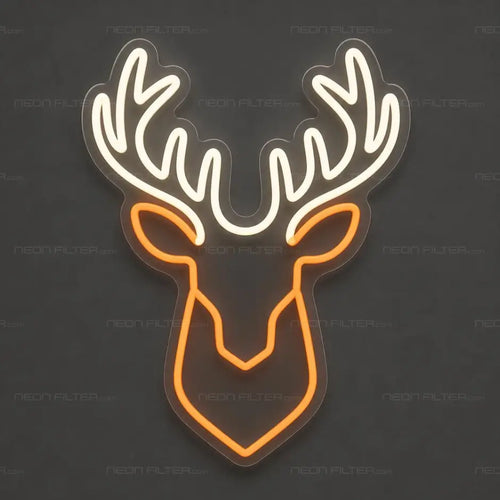 Deer Head Neon Sign for ManCave Decor - Neon Filter