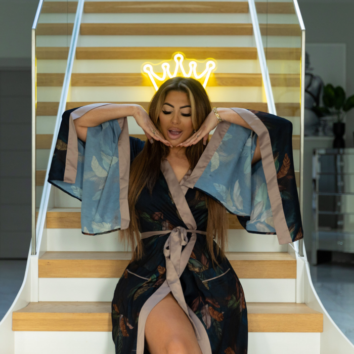 Chloe Ferry and Paradise Yellow Crown Neon Sign