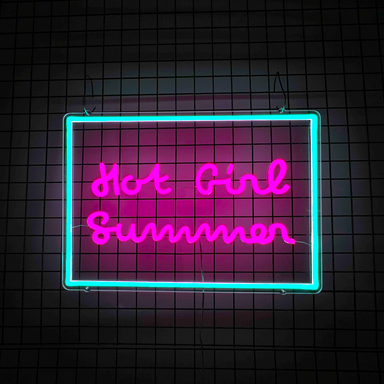 Stock Hot Girl Summer Neon Sign