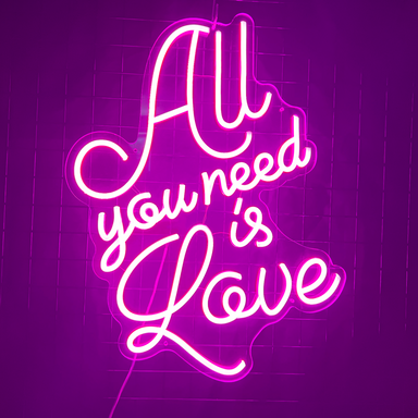 Stock All You Need Is Love Neon Sign