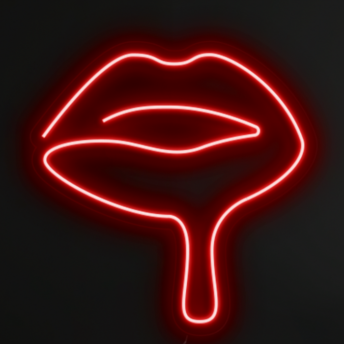 Dripping lips Neon Sign