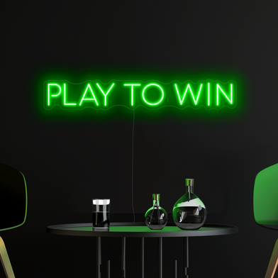 Play to win Neon Sign