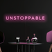 Unstoppable LED Neon Sign in Pastel Pink