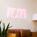 This Must Be The Place LED Sign in Pastel Pink