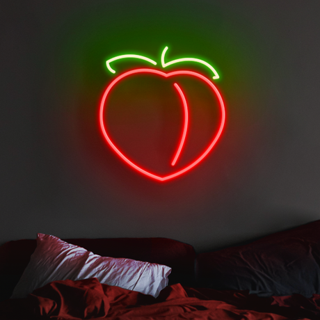 Peach Neon Sign