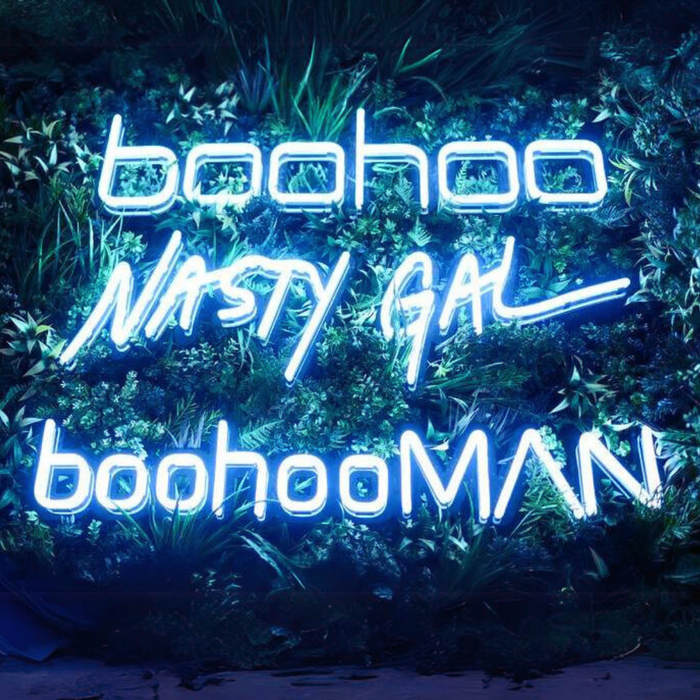 Boohoo Nasty Gal and Boohoo Man Neon Signs