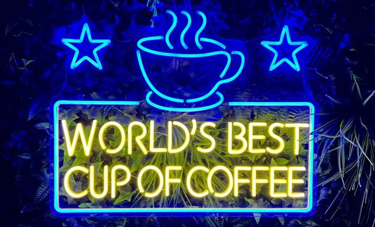 Coffee shop and cafe neon signs