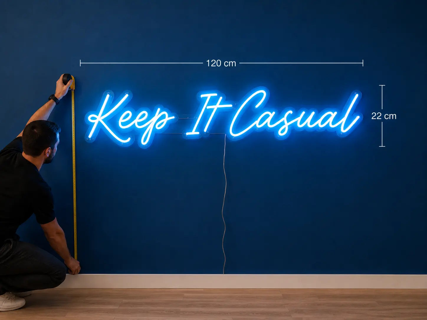 How to measure your wall and plan the perfect neon layout