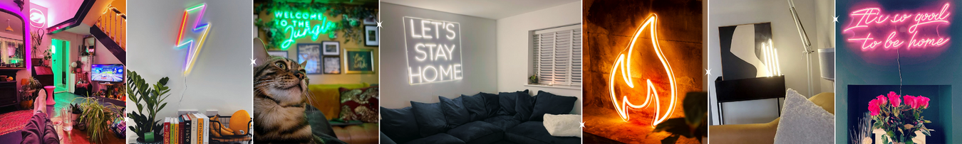 Living room neon sign