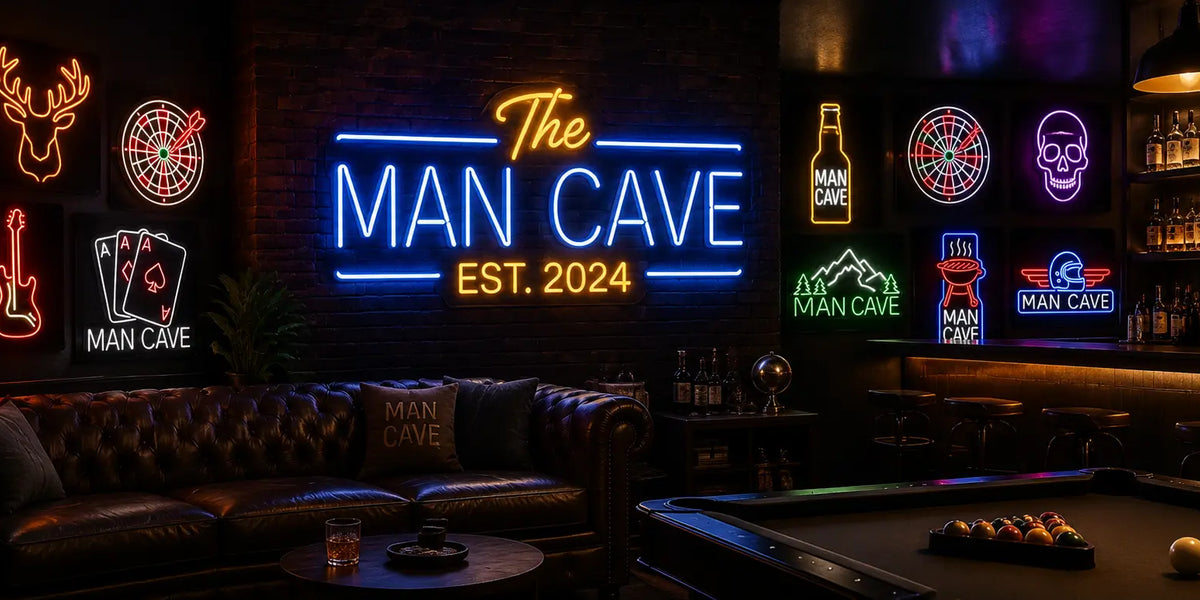 Man Cave Neon Signs | Custom LED Neon Lights | Neon Filter