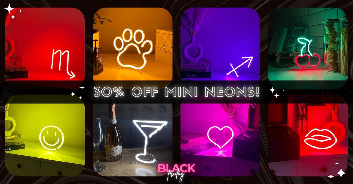 Emoji Mini Neon Signs 30% Off