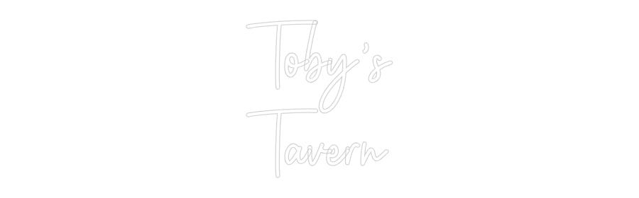 Custom Neon: Toby’s
Tavernꨄ