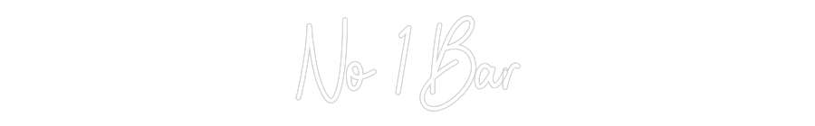 Custom Neon: No 1 Bar