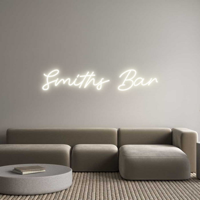 Custom Neon: Smiths Bar