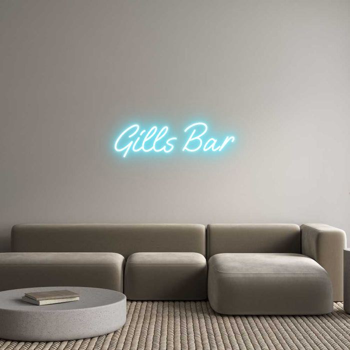 Custom Neon: Gills Bar