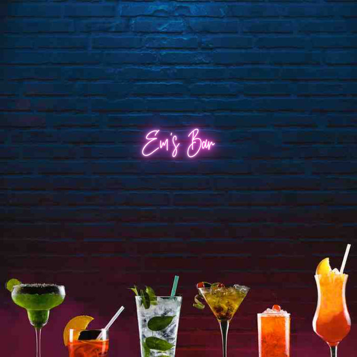 Custom Bar Neon: Em’s Bar