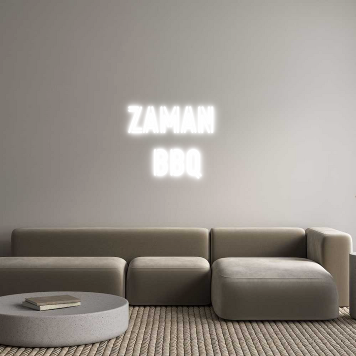 Custom Neon: ZAMAN 
BBQ