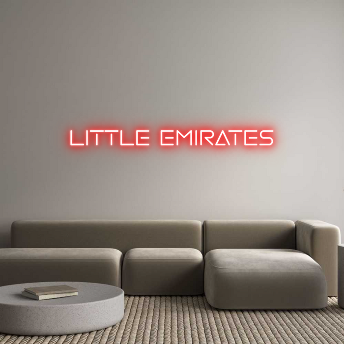 Custom Neon: LITTLE EMIRATES