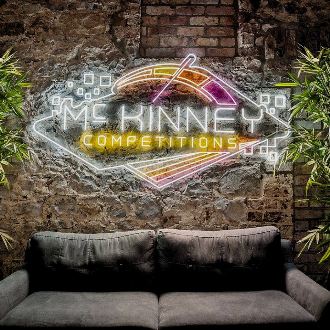McKinney Competitions Neon Logo Sign