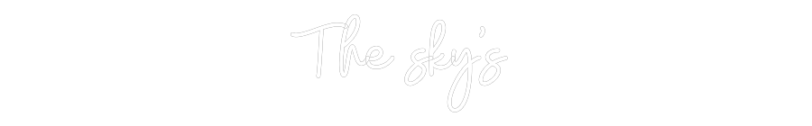 Custom Neon: The sky’s