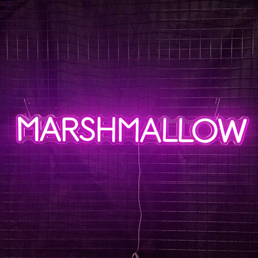 Marshmallow Neon Sign in Love Potion Pink