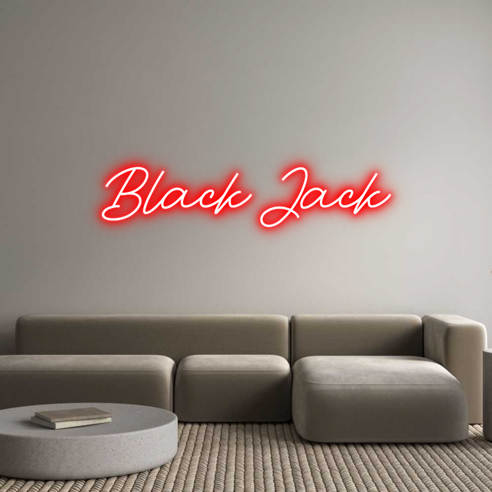 Custom Neon: Black Jack