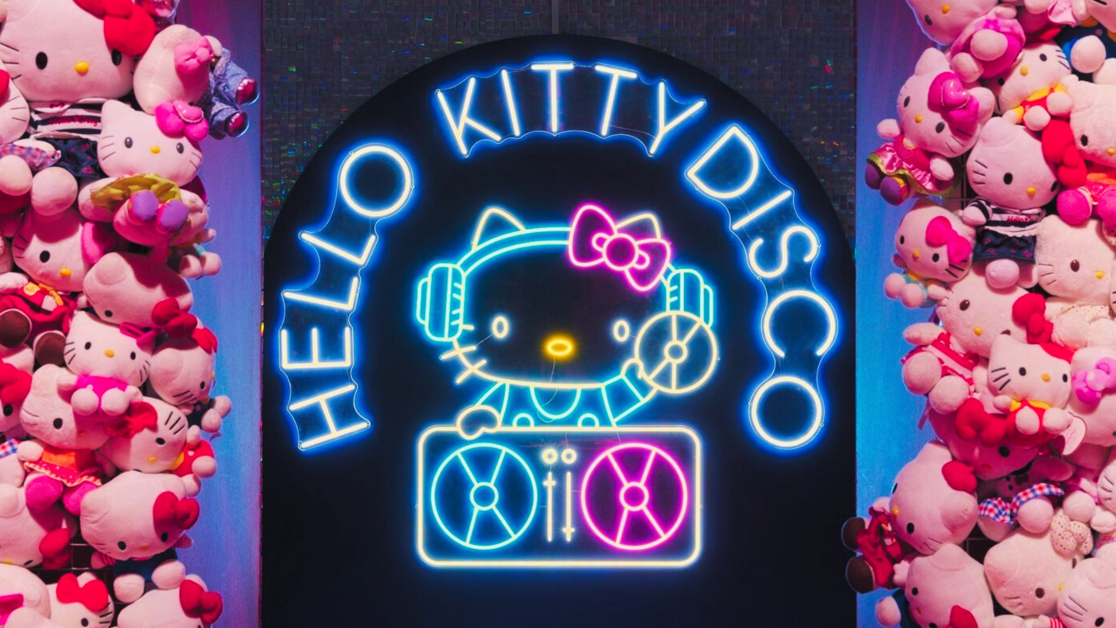 Hello Kitty Disco Neon Sign from Cute at Somerset House.