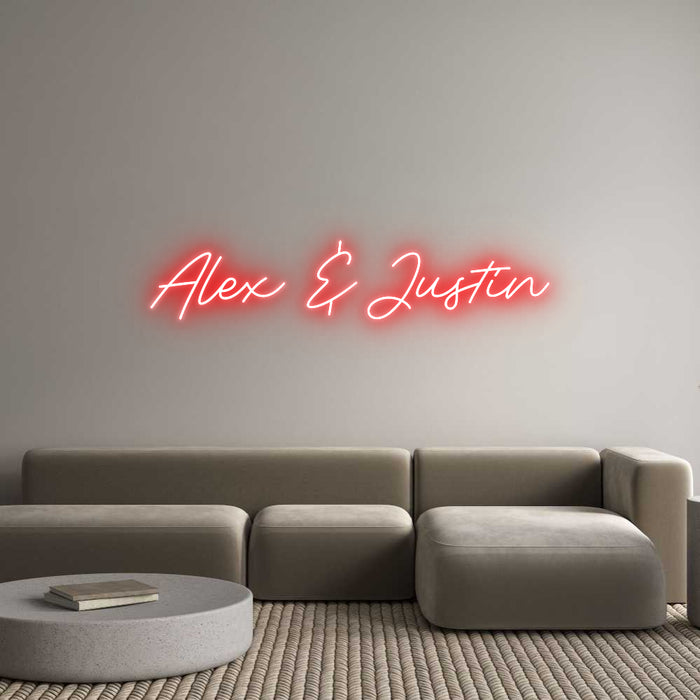 Custom Neon: Alex & Justin