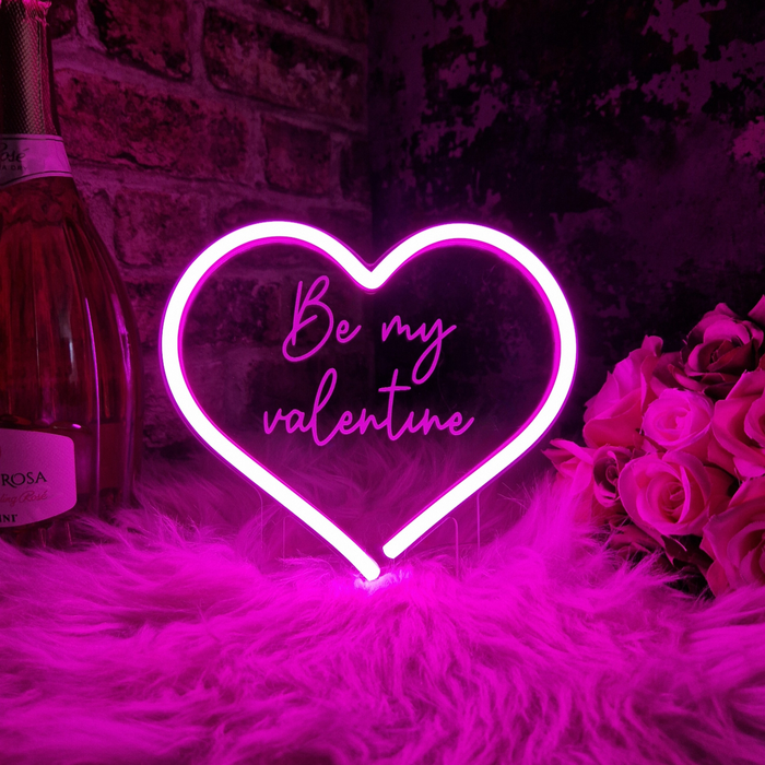 Personalised Neon Love Heart | Valentines Day Gift
