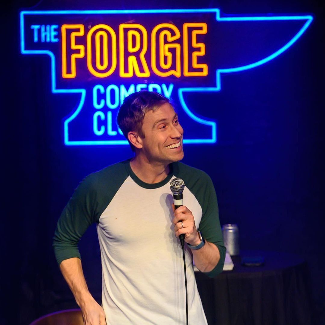 Russell Howard and The Forge Comedy Club Neon Logo Sign