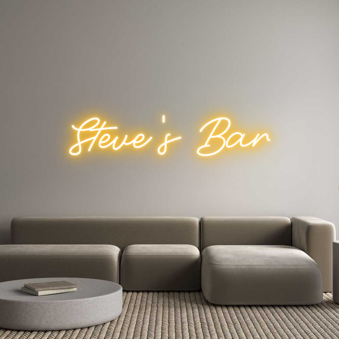 Custom Neon: Steve's Bar