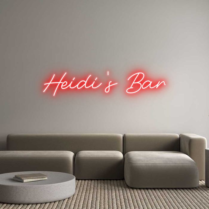 Custom Neon: Heidi's Bar