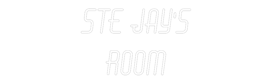 Custom Neon: Ste Jay's
Room