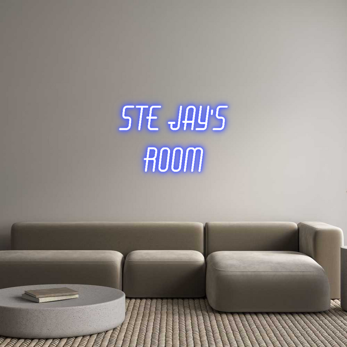 Custom Neon: Ste Jay's
Room