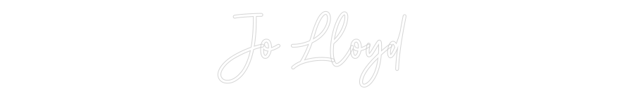 Custom Neon: Jo Lloyd