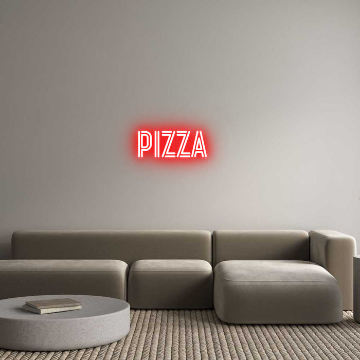 Custom Neon: Pizza