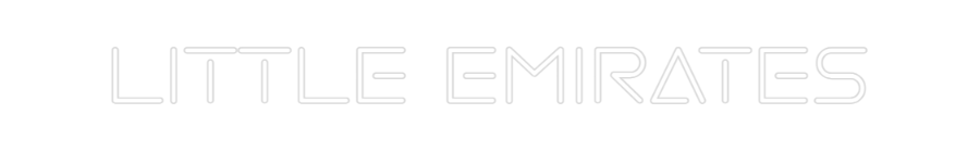 Custom Neon: LITTLE EMIRATES