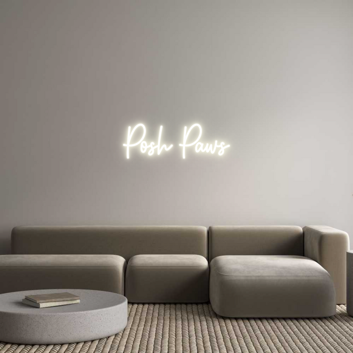 Custom Neon: Posh Paws