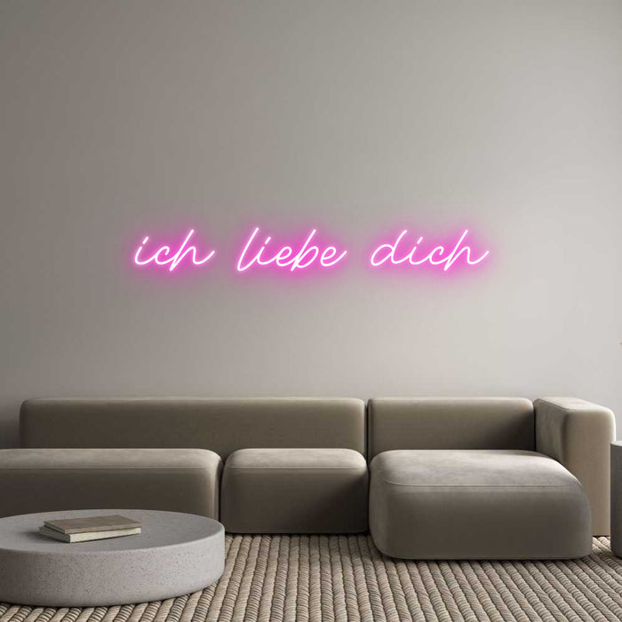 Custom Neon: ich liebe dich