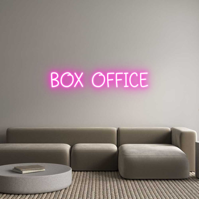 Custom Neon: BOX OFFICE