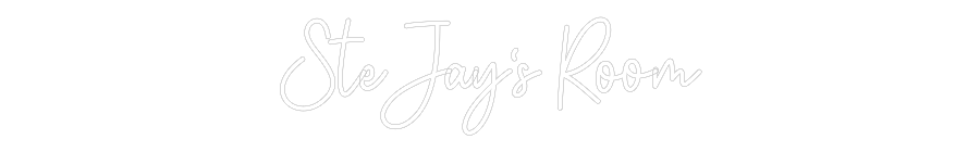 Custom Neon: Ste Jay's Room