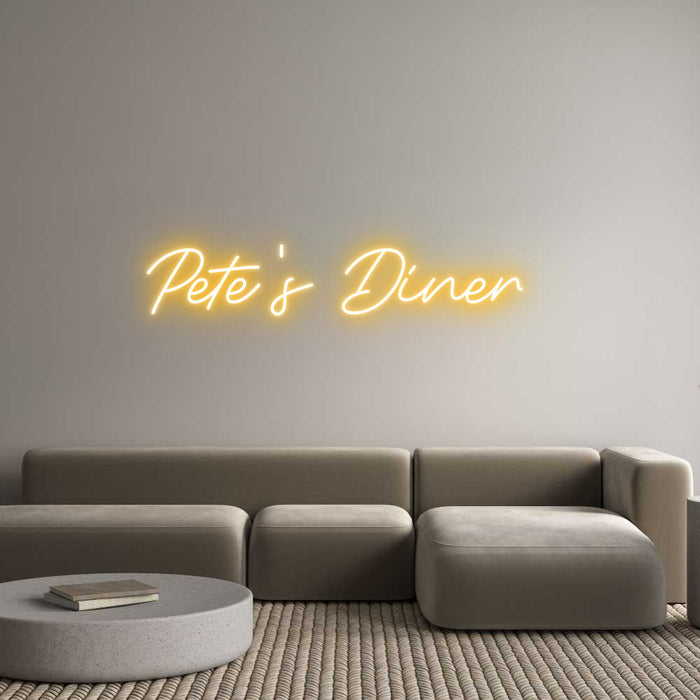 Custom Neon: Pete's Diner