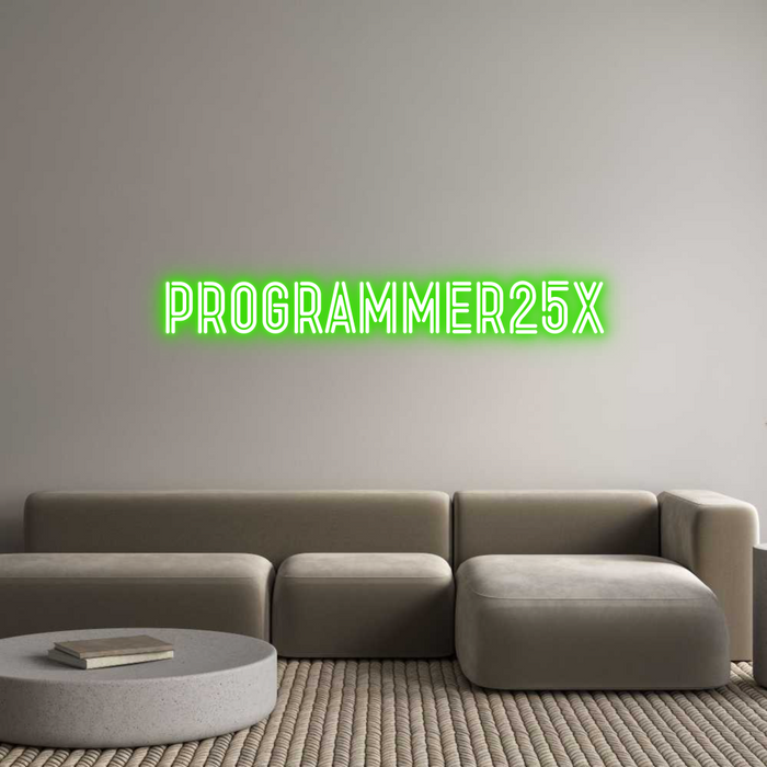 Custom Neon: Programmer25x