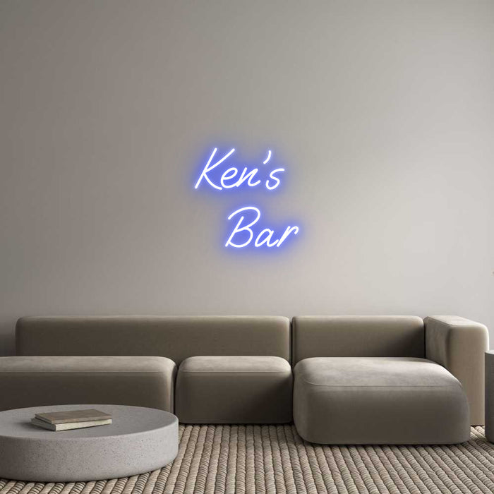 Custom Neon: Ken’s 
    Bar