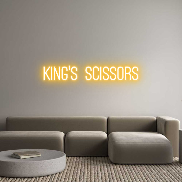 Custom Neon: KING’S SCISSORS