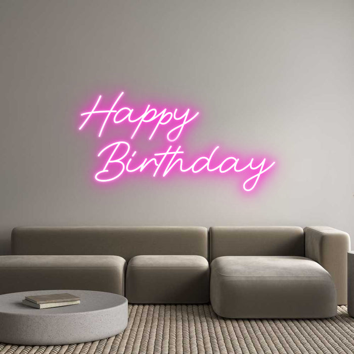 Custom Neon: Happy
 Birth...