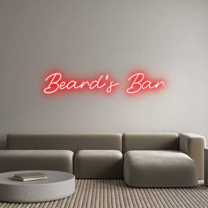 Custom Neon: Beard’s Bar