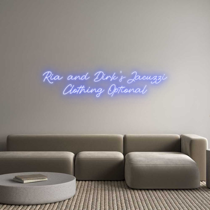 Custom Neon: Ria and Dirk'...