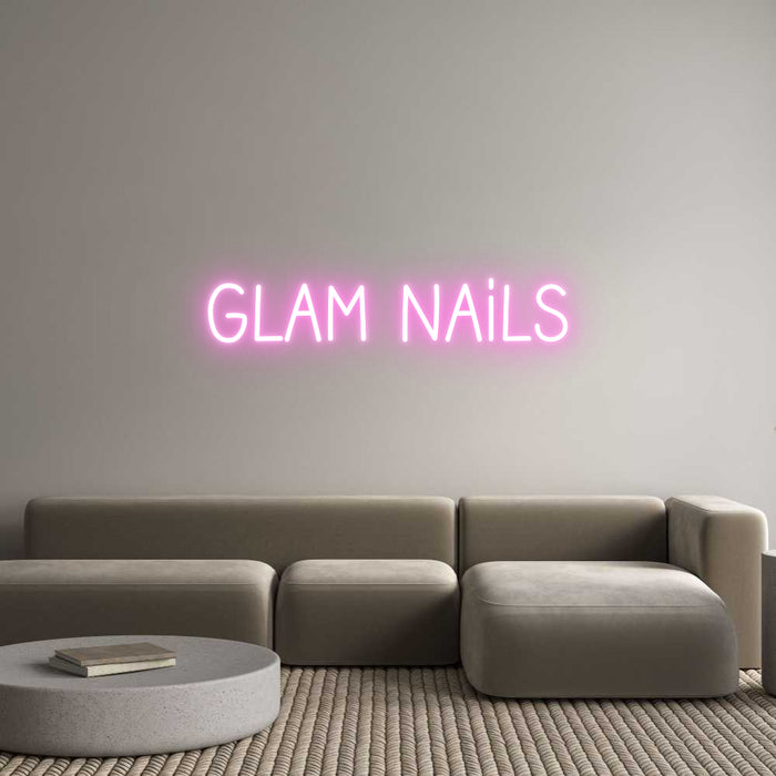 Custom Neon: Glam Nails