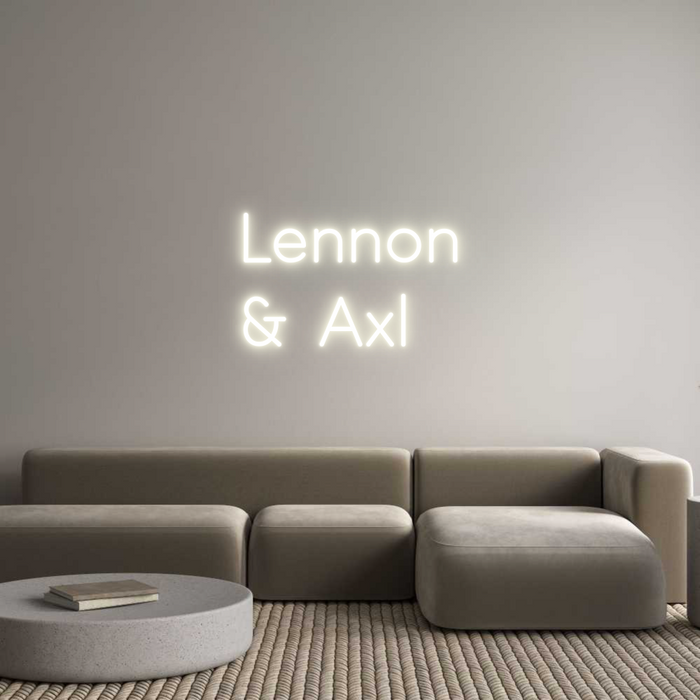 Custom Neon: Lennon
& Axl